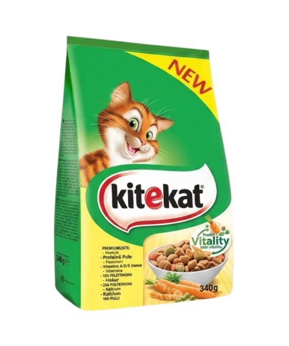 Kitekat per Mace me mish Pule 300 gr