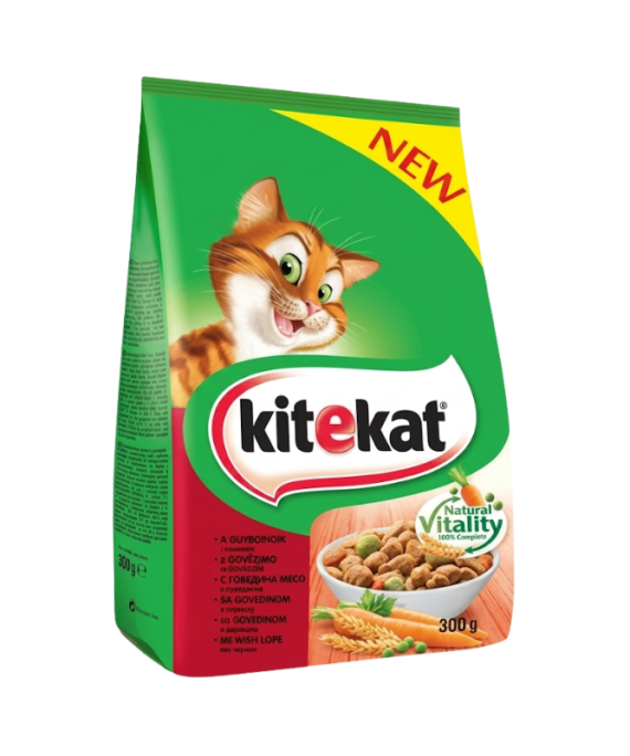 Kitekat per Mace me Mish Viçi 300 gr