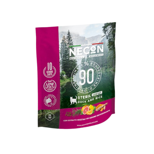 Necon Low Fat Rose dhe Oriz per mace te sterilizuara adult 400gr