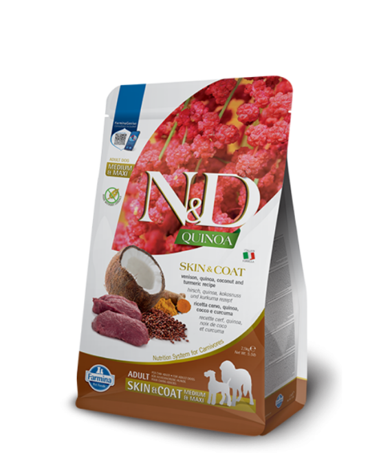 N&D Skin & Coat Adult Medium Maxi mish Dreri 2.5kg