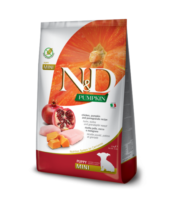 N&D Puppy Mini Pule, Shege dhe Kungull 800 gr