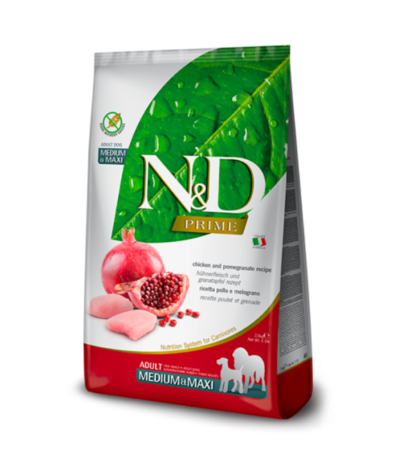 N&D Adult Medium Maxi Pule & Shege 2.5kg