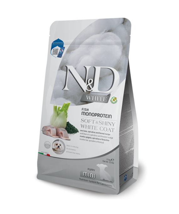 N&D White Monoprotein Puppy Mini Levrek 1.5kg