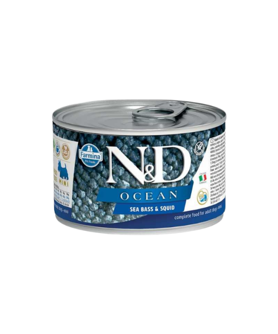 N&D Adult Mini Levrek dhe Kallamar 140 gr