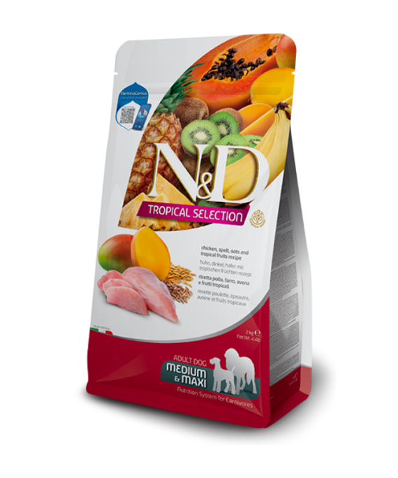 N&D Tropical Selection Adult Medium Maxi Pule 2kg