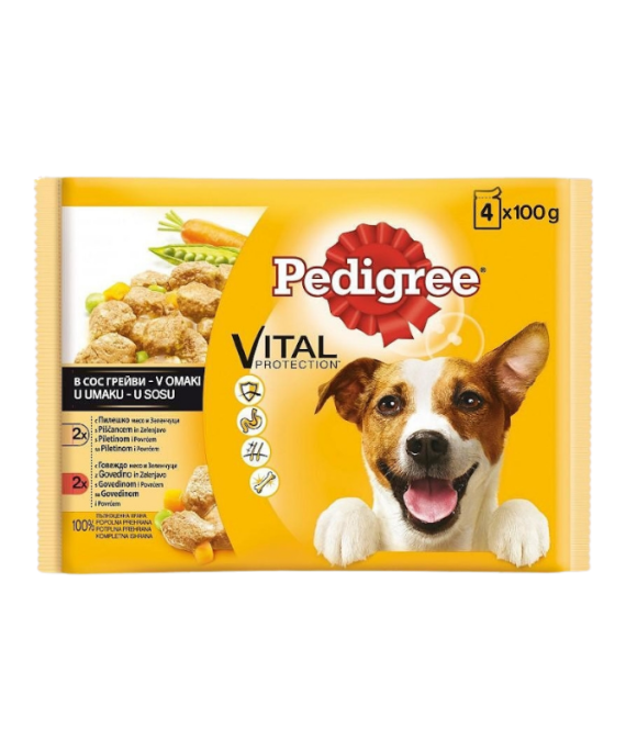 Pedigree Vic & Perime Adult Dog 4x100gr