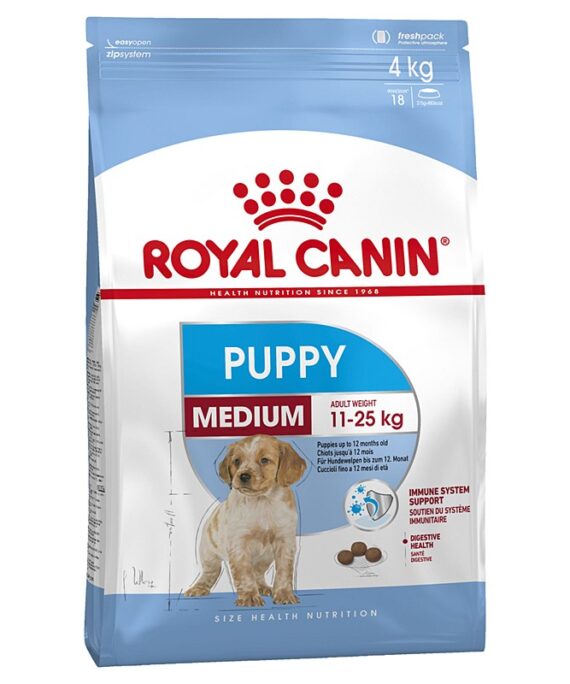 Royal Canin Medium Puppy Ushqim I thate per qen 4 kg