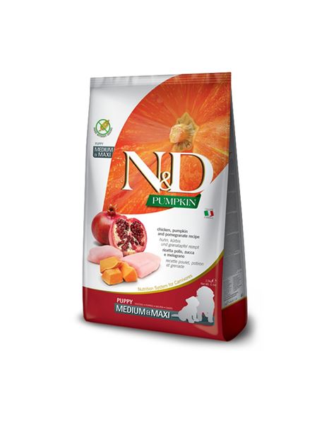 Farmina N&D Dog Puppy Medium Maxi Chicken & Pomegranate 2.5kg