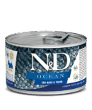Farmina N&D Ocean Ushqim i plote per qen adult, me levrek dhe kallamar 140 gr