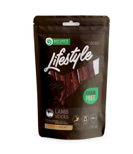 Nature's Protection Snack Lamb Sticks for Dogs 75gr