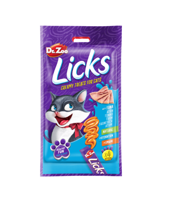 Dr. Zoo Licks me tuna per mace 4 x 15g