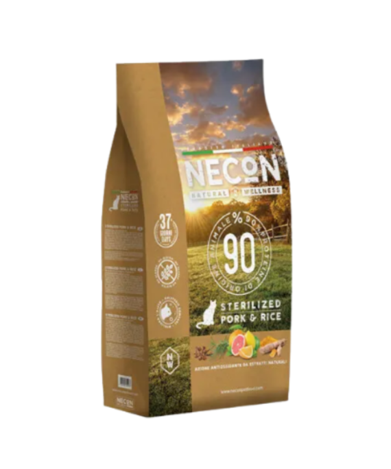 Necon mish derri dhe oriz per mace te sterilizuara adult 1,5 kg
