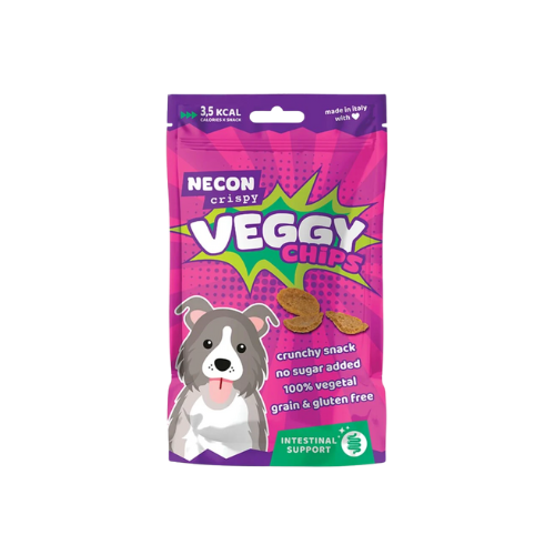 NECON CRISPY VEGGY CHIPS INTESTINAL DOG TREAT 85 GR