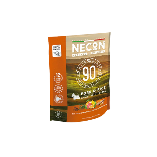 Necon Adult Dog Mini mish Derri dhe oriz 800 gr