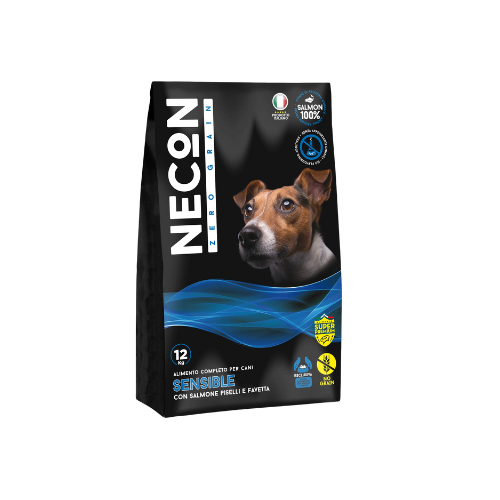 Necon Monoprotein All breed dogs Salmon dhe Bizele 12 kg