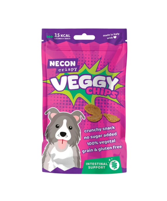 NECON CRISPY VEGGY CHIPS INTESTINAL DOG TREAT 85 GR