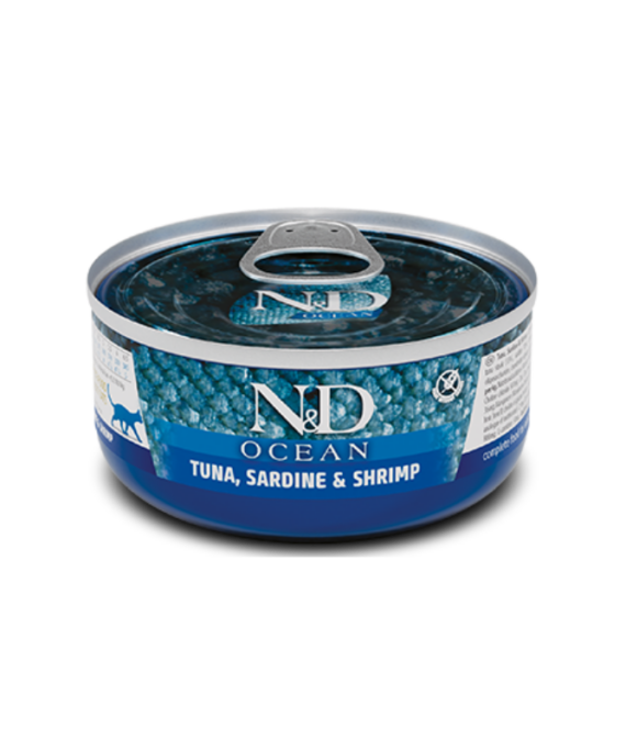 ND mace adult tuna, sardele dhe karkaleca 70 GR
