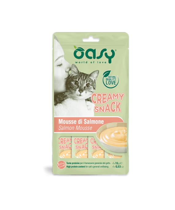 Oasy Snack per Mace me Salmon 4x15gr