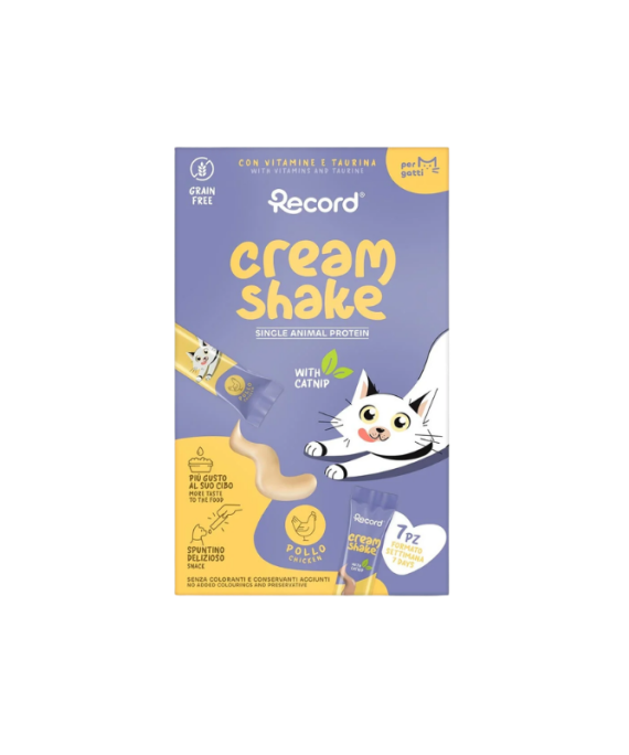 Record Cream Shake me Pule dhe Catnip per Mace 7×12 g