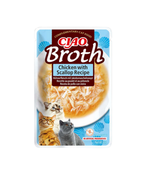CIAO Broth per Mace Pule dhe Skallop 40 Gr