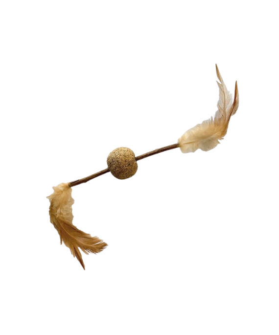 EUPHORIA STICK FEATHER W/BALL SILVERV12cm