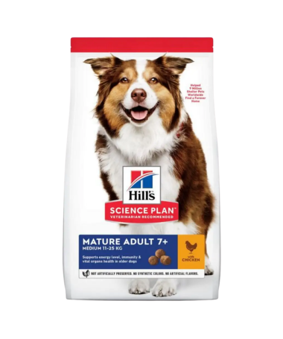 Hills Mature Adult Medium me Pule 14 kg