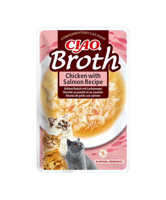 Ciao Broth per Mace Pule dhe Salmon 40 gr