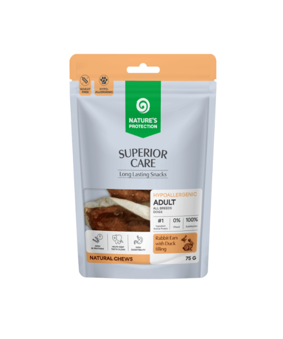 Natures Protection Rabbit Ear with Duck Filling 75 gr