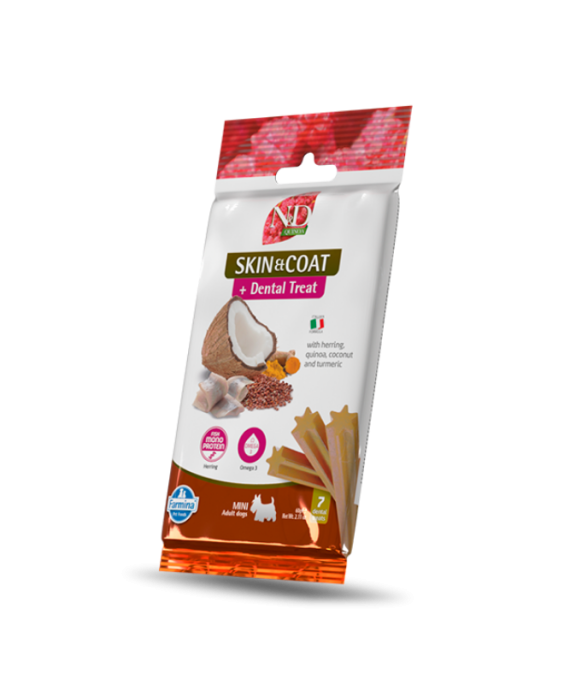 N&D Treat per Qen Adult Mini Skin & Coat Harenge 60 gr