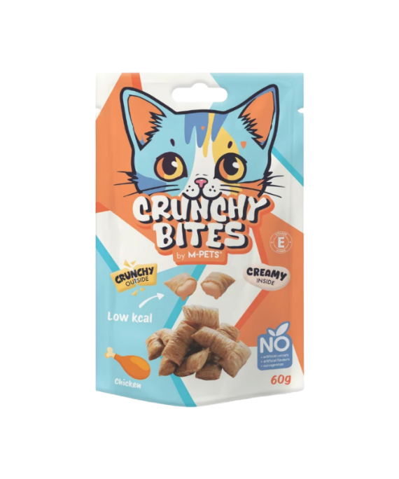 M-Pets Snack per Mace Crunchy Bites me Pule 60 gr