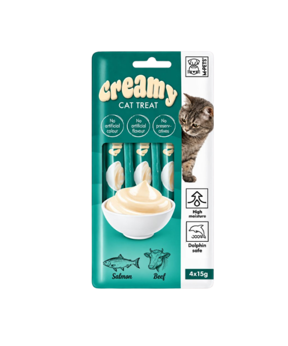 M-Pets Treat per Mace me Salmon & Vic 4x15g