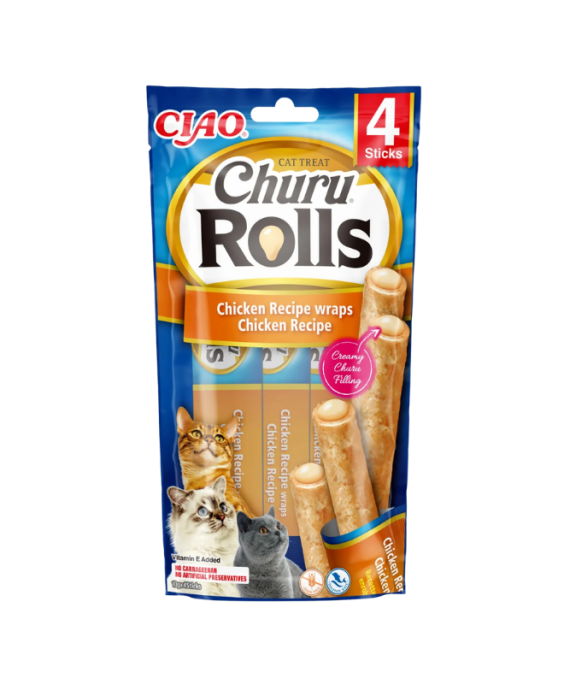 Inaba Churu Rolls per Mace Chicken wraps 4x14 gr