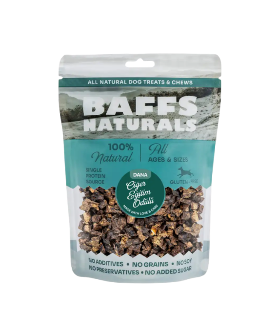 Baffs Natural Dog Adult Beef Lung Cubes 100 gr