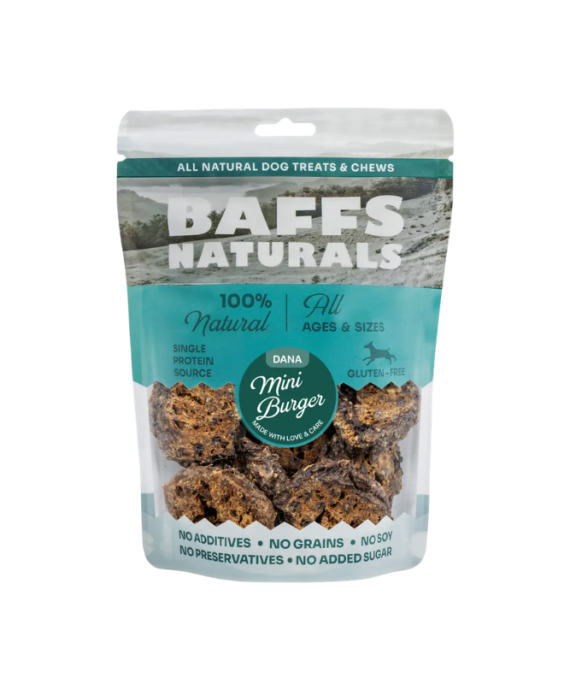 Baffs Natural Dog Adult Beef Mini Burgers 100 gr