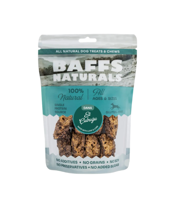 Baffs Natural Dog Adult Beef Strips 100 gr