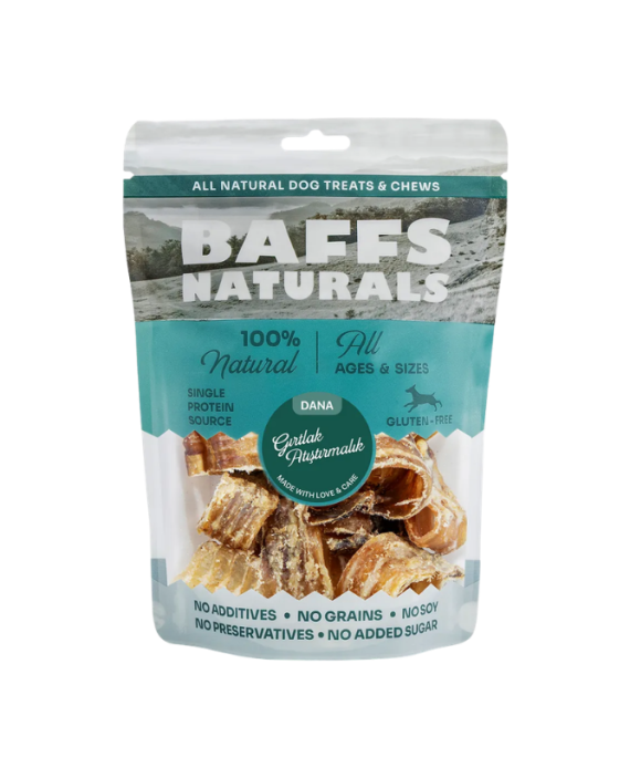 Baffs Natural Dog Adut Beef Trachea Snack 100 gr