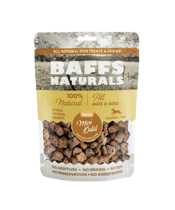 Baffs Naturals Dog Chicken Mini Treats 100gr